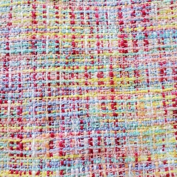 🔸️Merona Pink & Multicolored Twill Skirt w/Pockets Size 6 - Picture 3 of 10